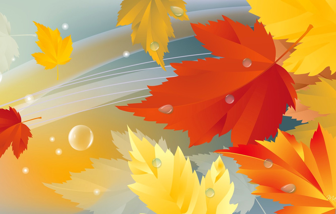 Wallpaper autumn, leaves, nature, collage image for desktop, section разное