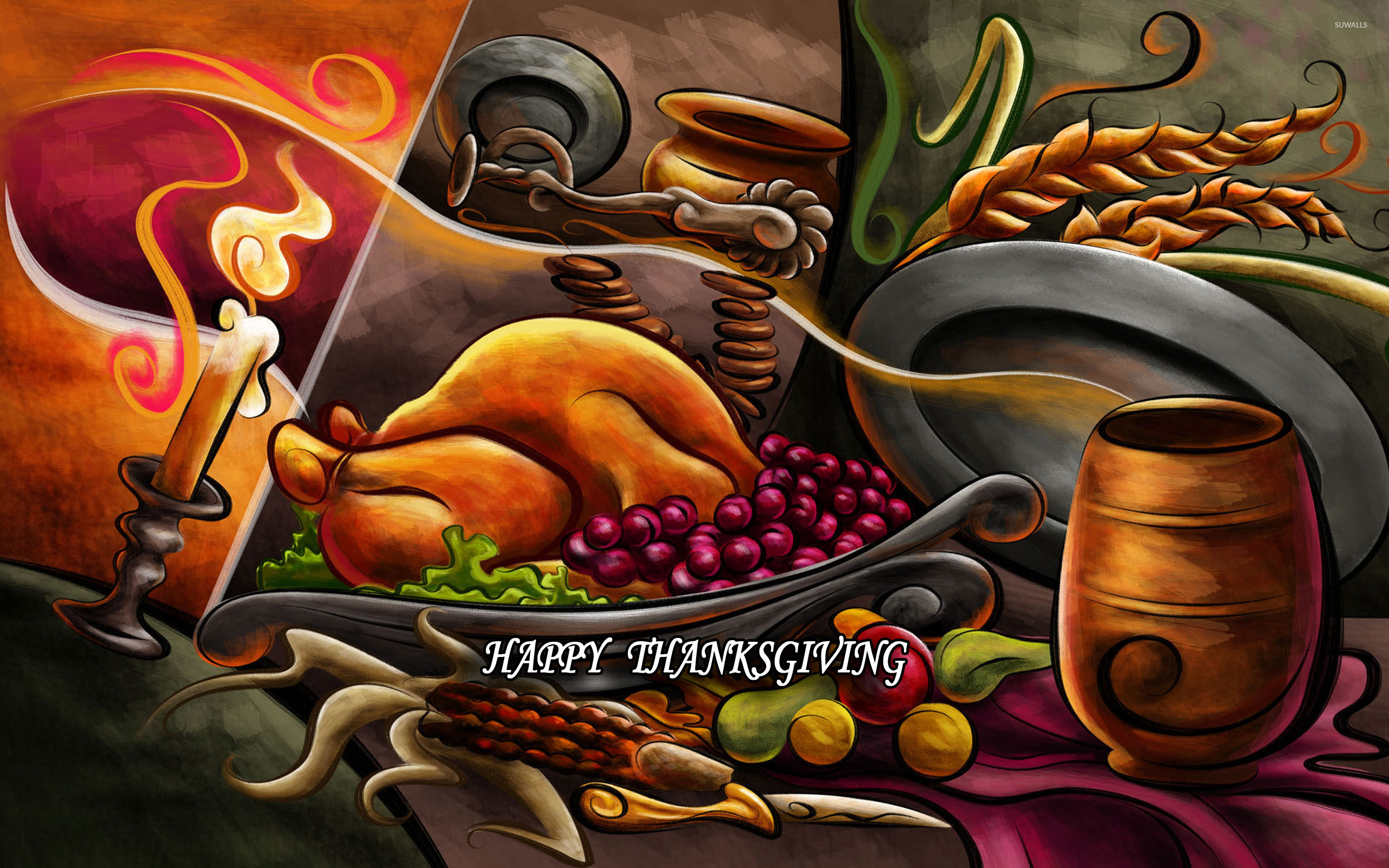 3D Thanksgiving Background Download Free