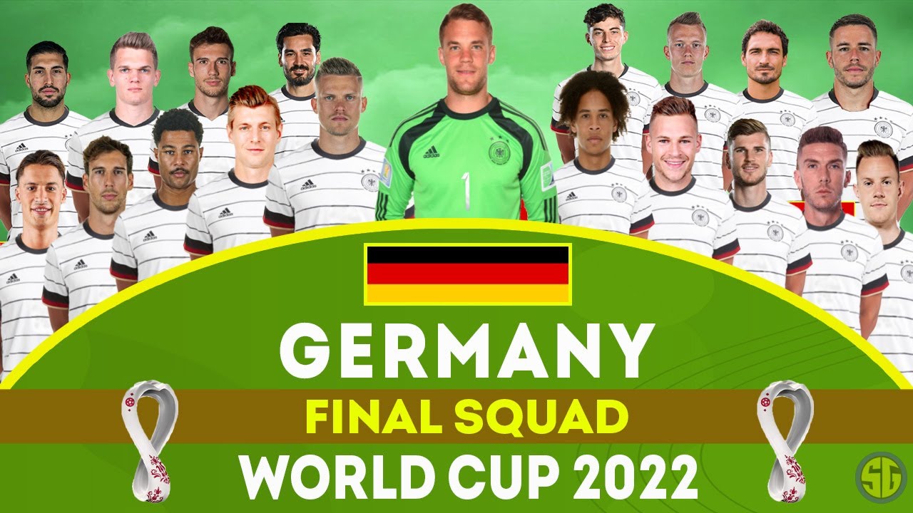 FIFA World Cup 2022. Germany Final Squad. Germany Team 2022 WC