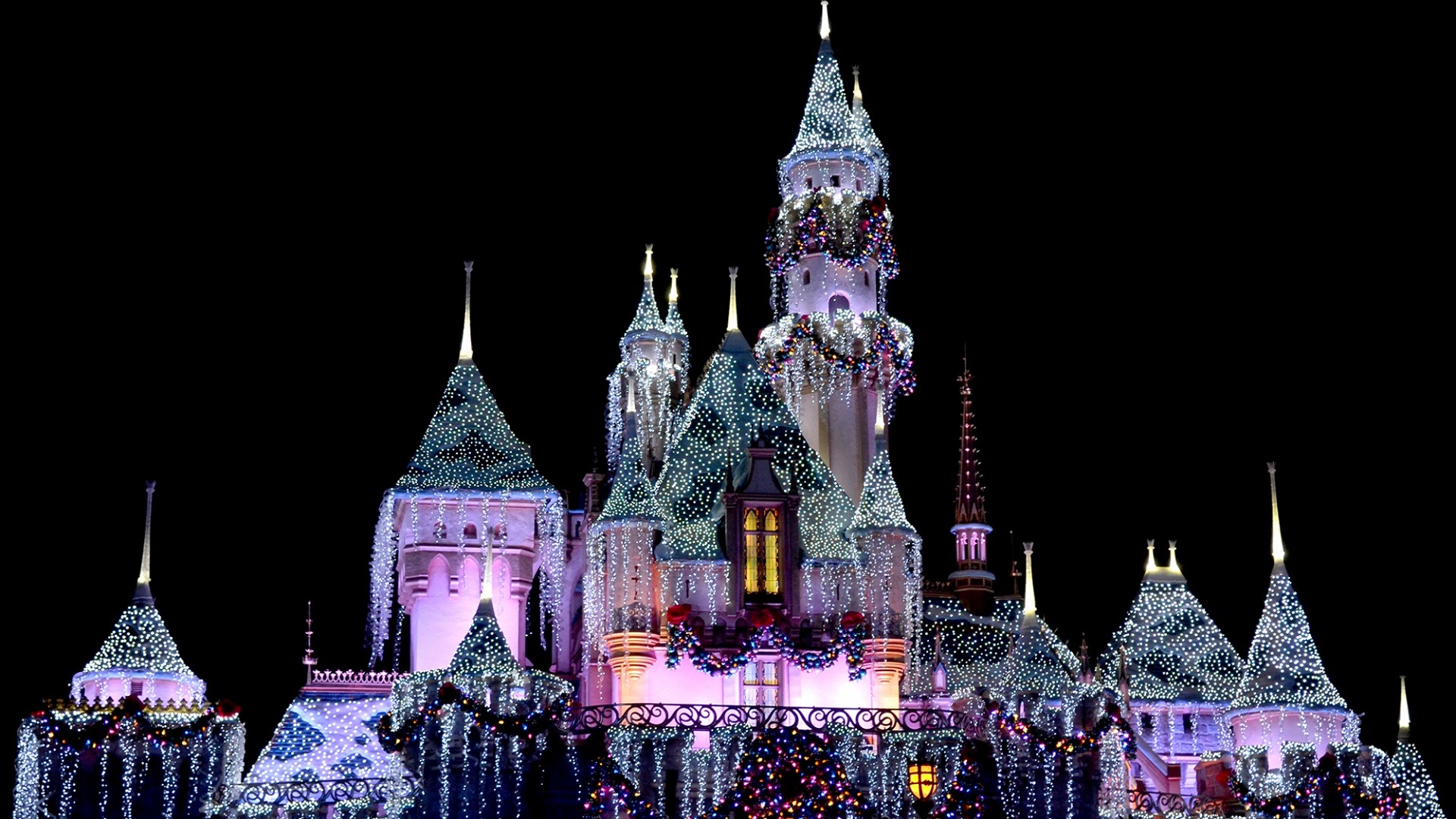 Disneyland Castle in Winter