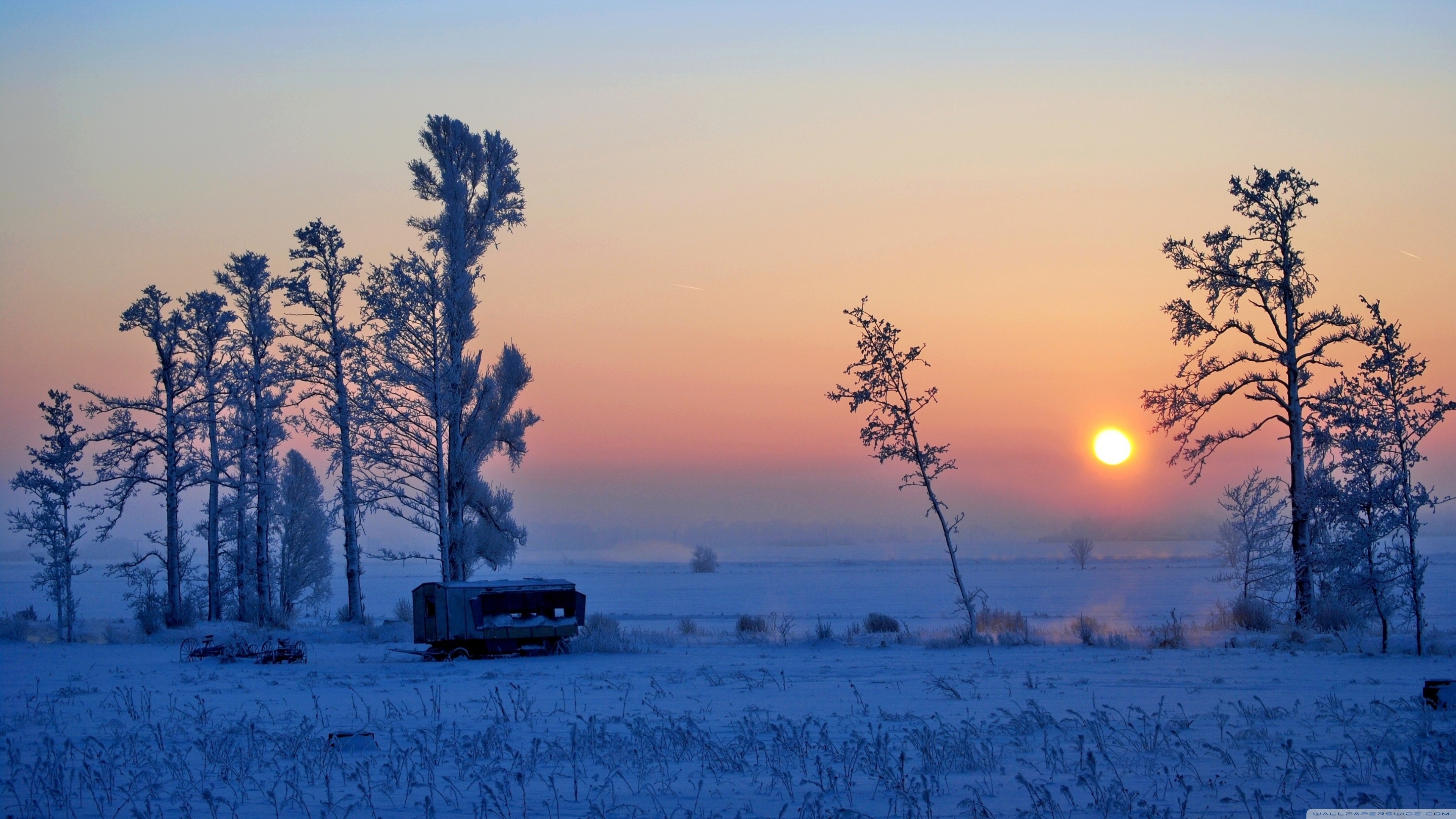 Wonderful Winter Morning Ultra HD Desktop Background Wallpaper for 4K UHD TV, Multi Display, Dual Monitor, Tablet