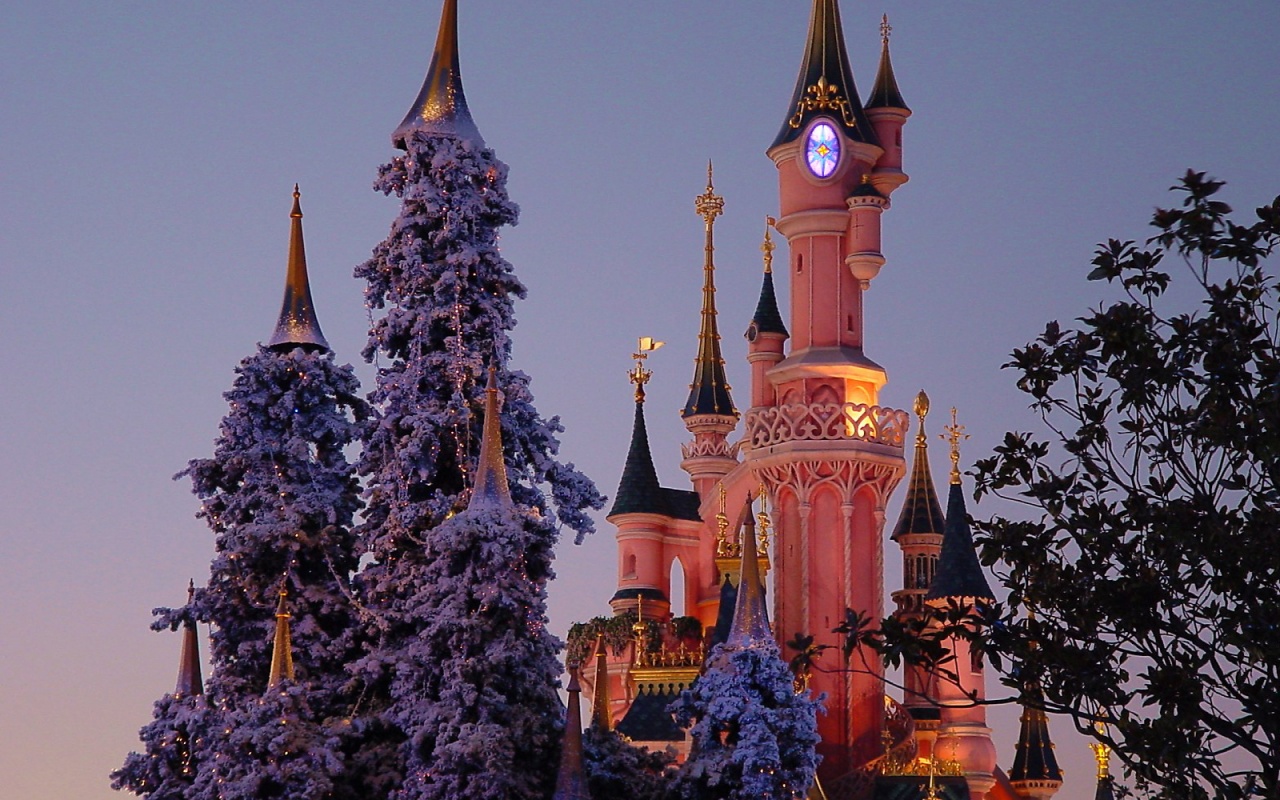 Download Disneyland in winter day for your mobile cell phone