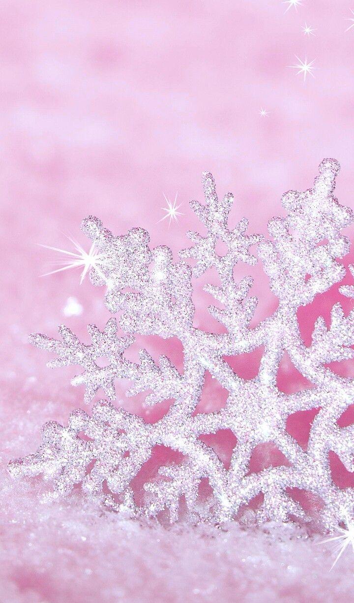 Pink Snowflake Wallpaper