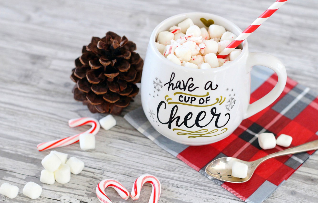 Wallpaper winter, coffee, milk, Cup, winter, cup, cocoa, holiday, coffee, cocoa, milk image for desktop, section еда
