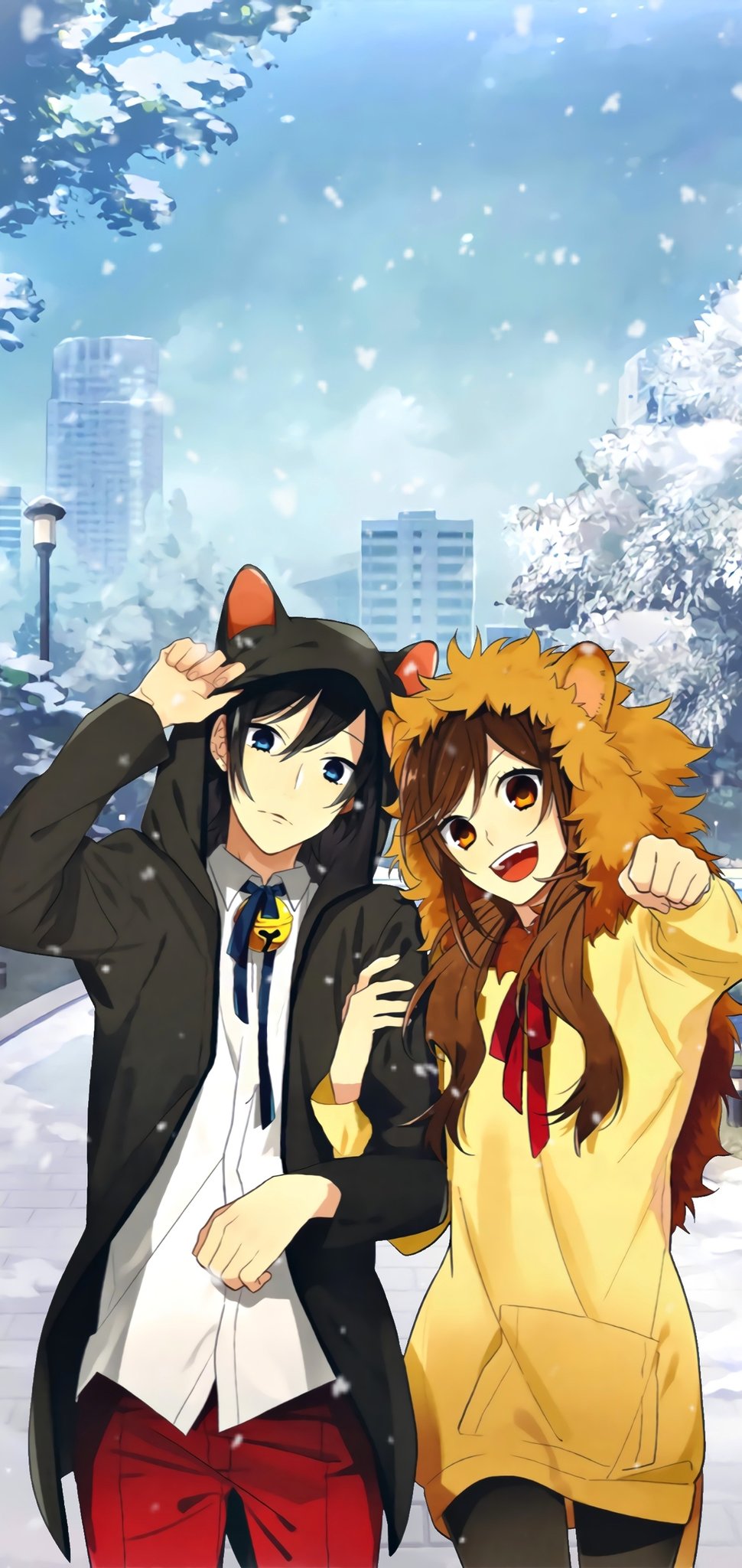 Peach are 10 different phone wallpaper, click below. I hope you find one you like Tumblr will always have all image in HD if downloaded properly Anime: Horimiya