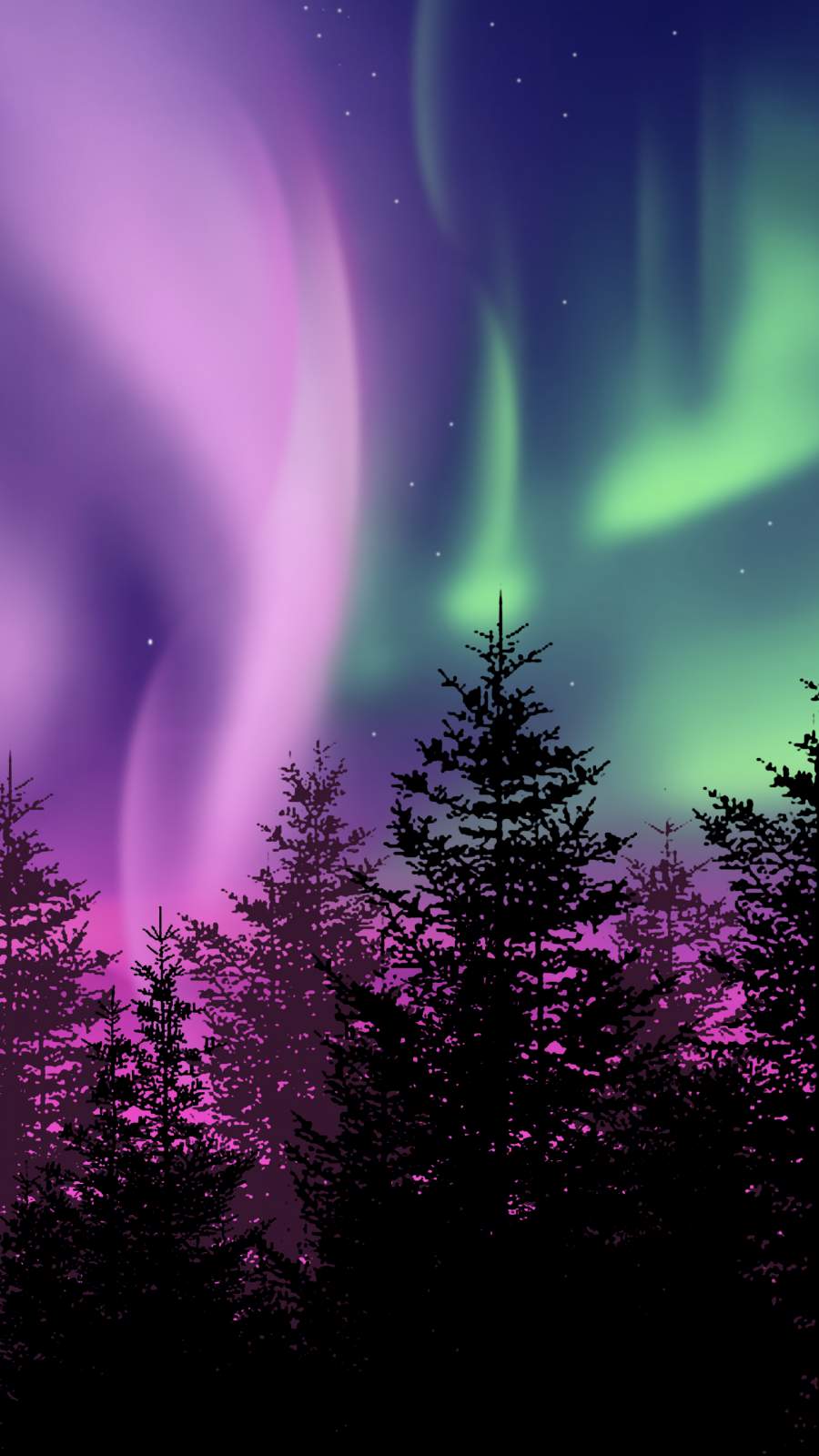 Winter Northern Lights IPhone Wallpaper Wallpaper, iPhone Wallpaper