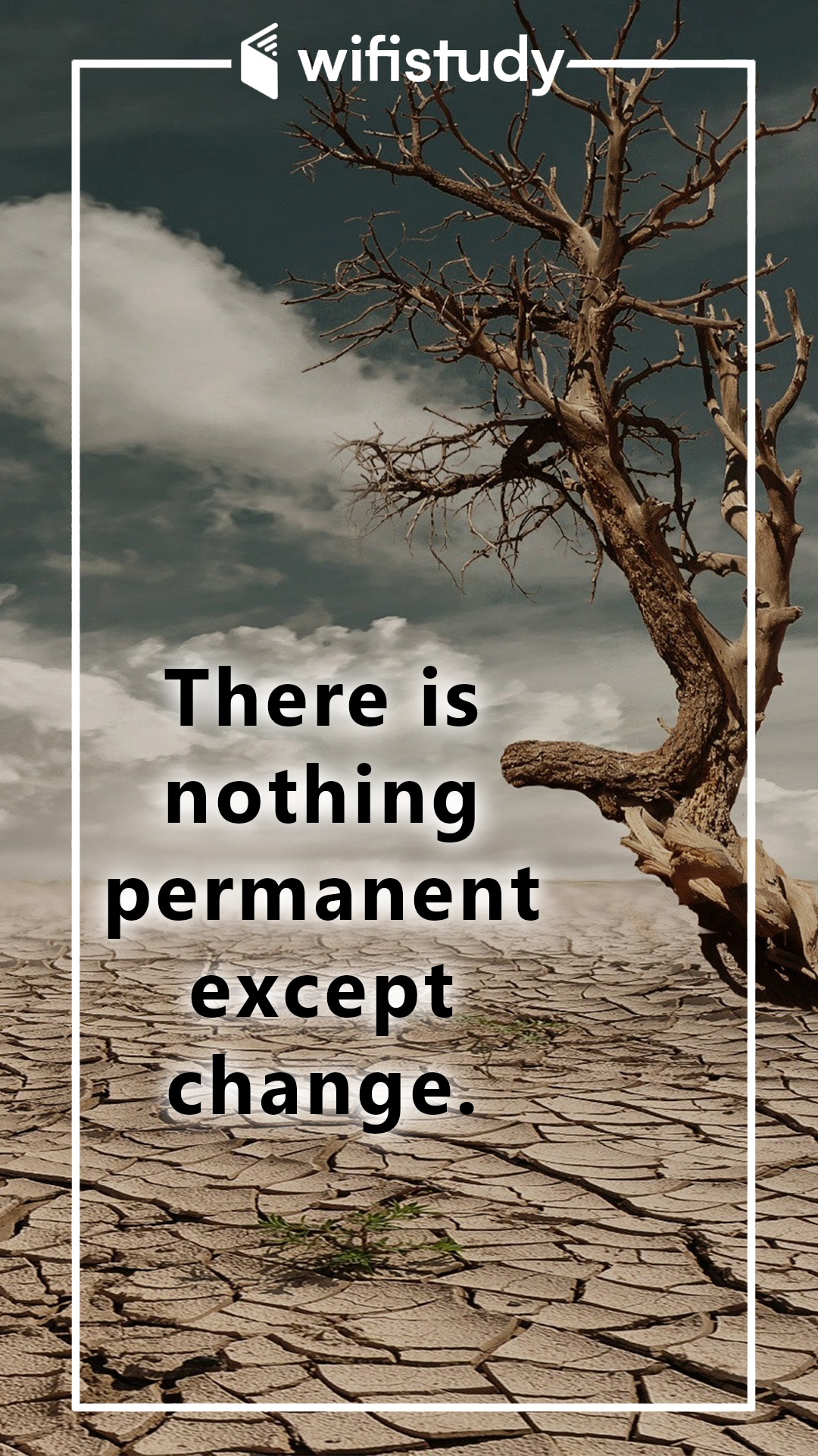There is nothing permanent except change. Inspirational quotes, Wallpaper quotes, Quotations