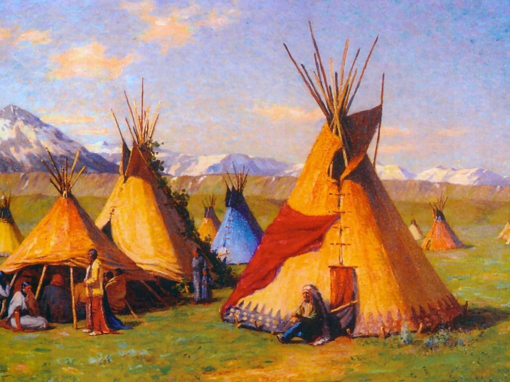 Native American Teepees Wallpaper Free Native American Teepees Background