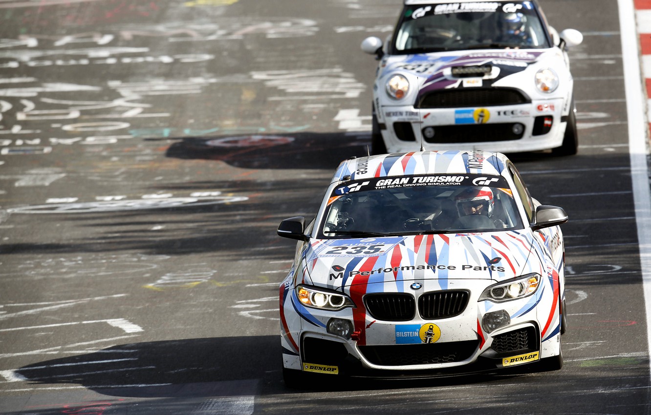Wallpaper BMW, Shadow, Lights, Race, MINI, 24H Nurburgring image for desktop, section спорт