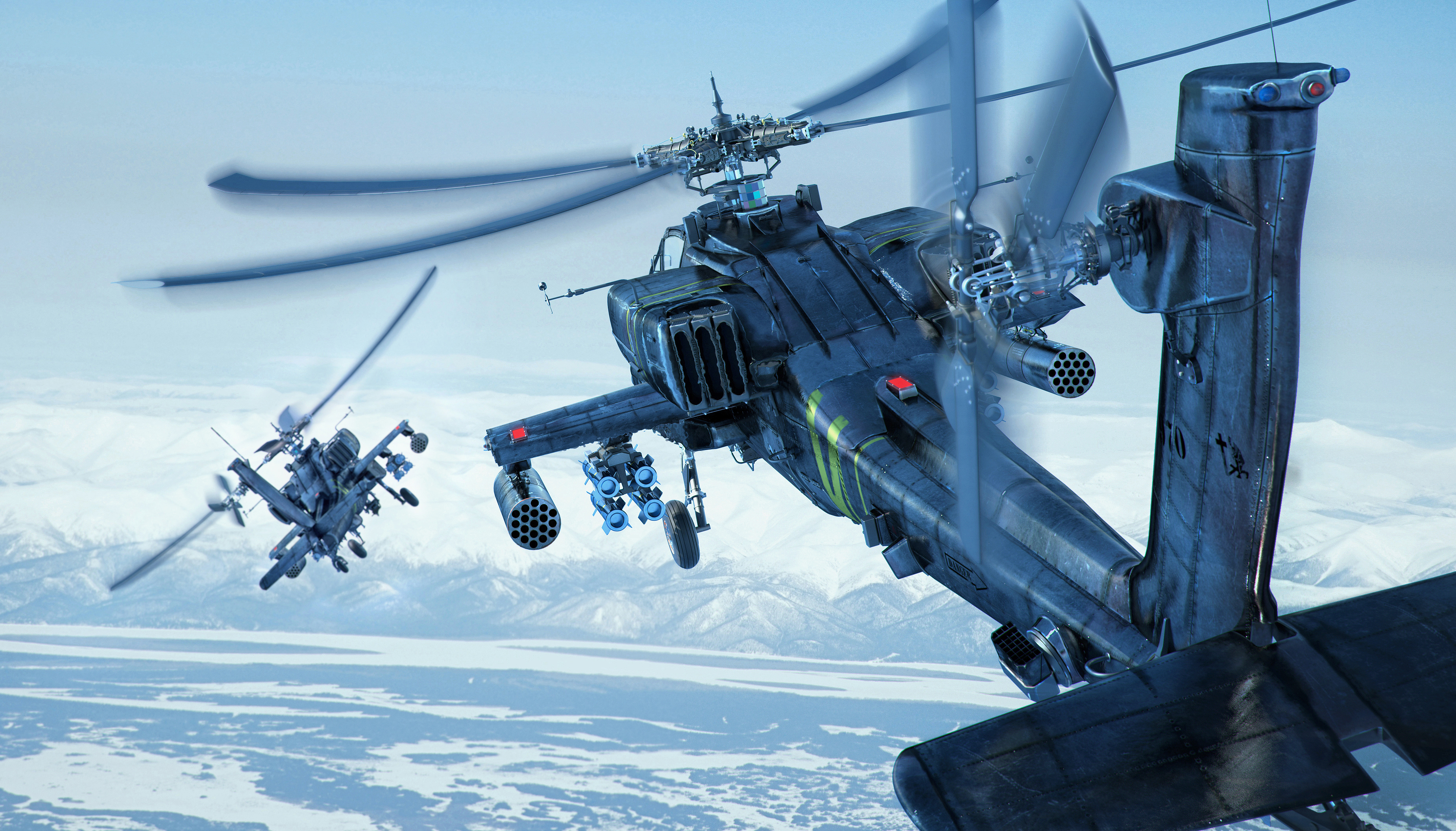 sky, Apache, Boeing, Longbow, Ah 64d, Helicopter, Military Wallpaper HD / Desktop and Mobile Background
