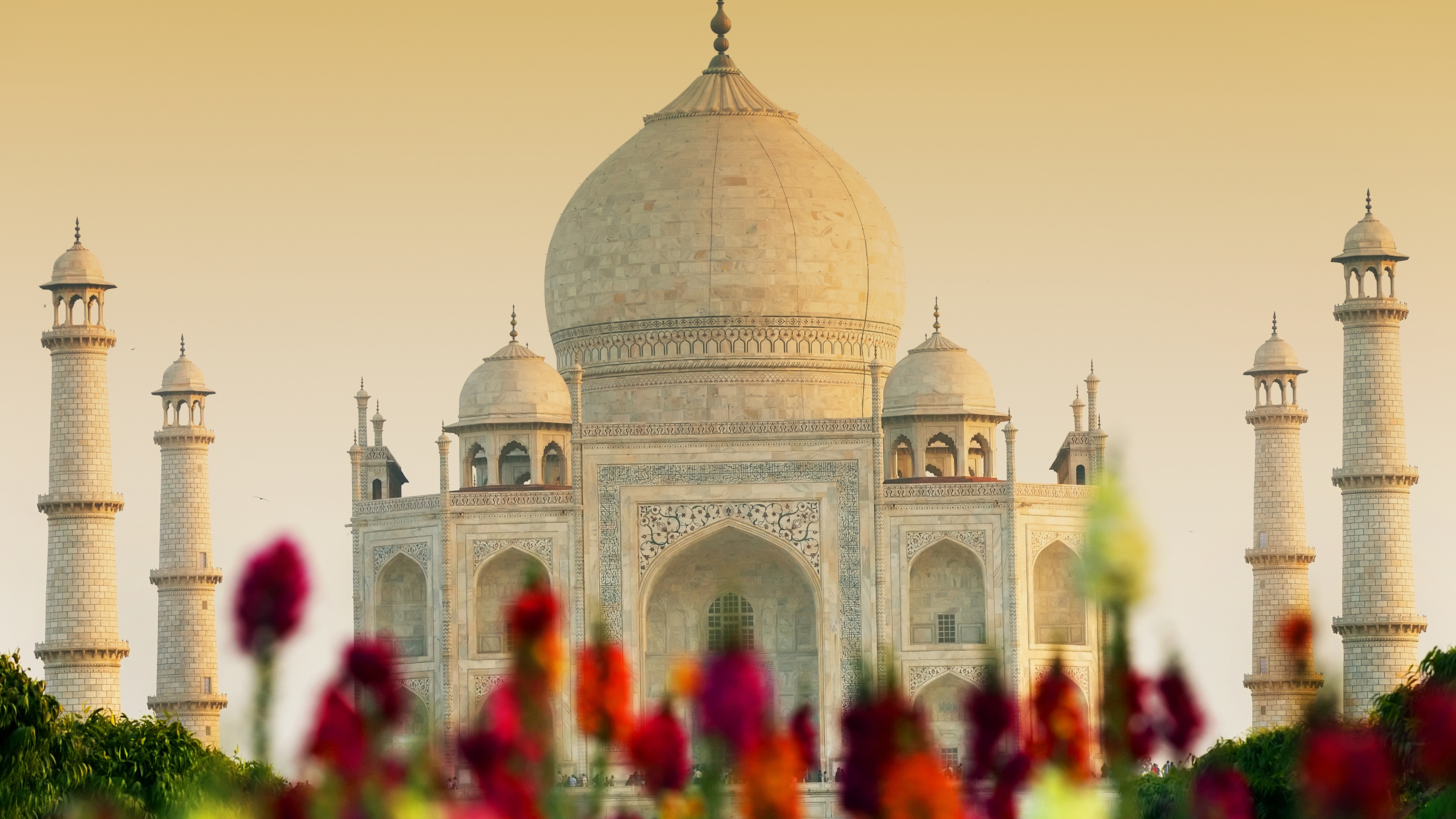 Taj Mahal Wallpaper 4K, Agra, India, UNESCO World Heritage Site, World