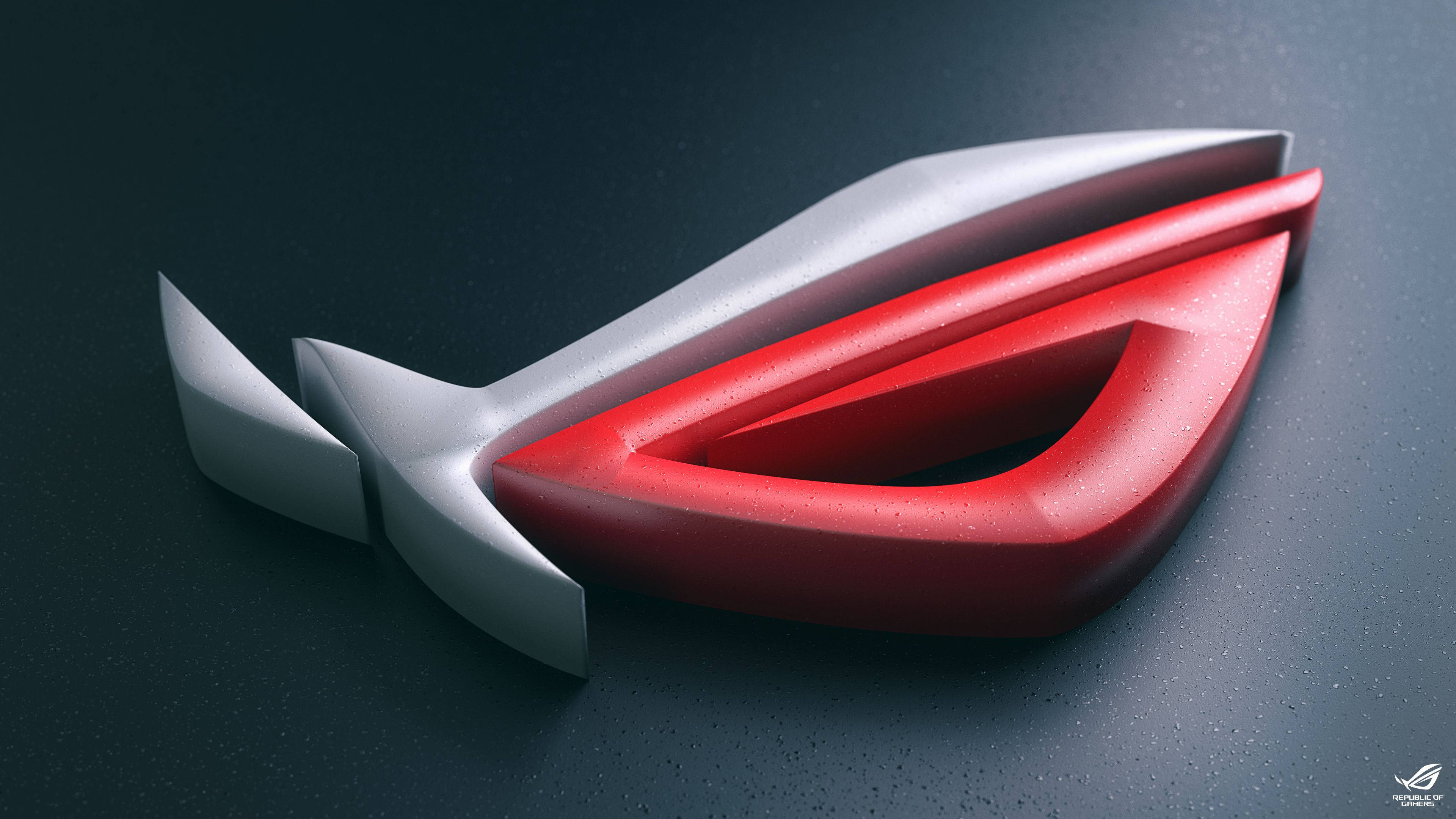 Download 3D Asus Rog Logo Wallpaper