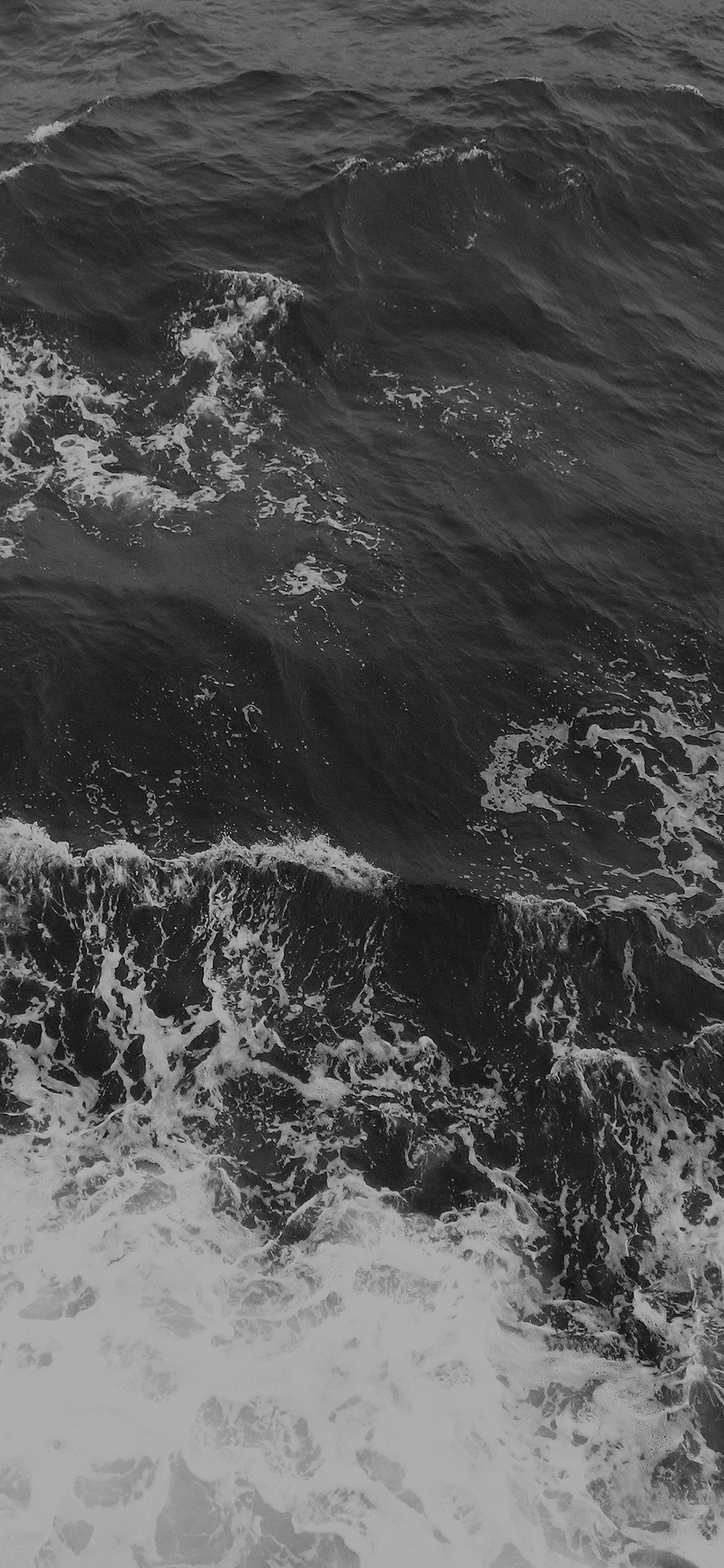 iPhone X wallpaper. water sea vacation texture ocean beach dark bw