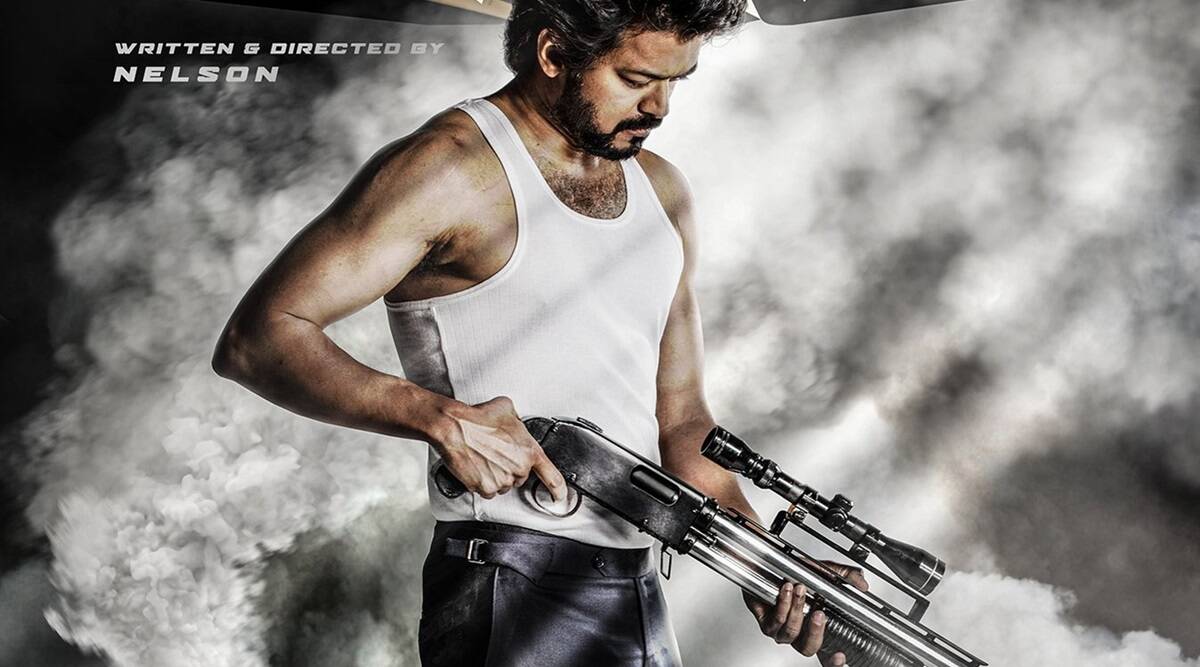 Thalapathy 65 First Look: Vijay Is A Shotgun Wielding 'Beast'. Entertainment News, The Indian Express