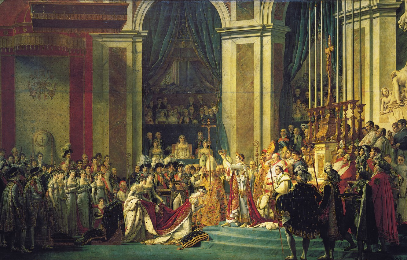 Wallpaper France, Napoleon, Coronation, Royal image for desktop, section живопись