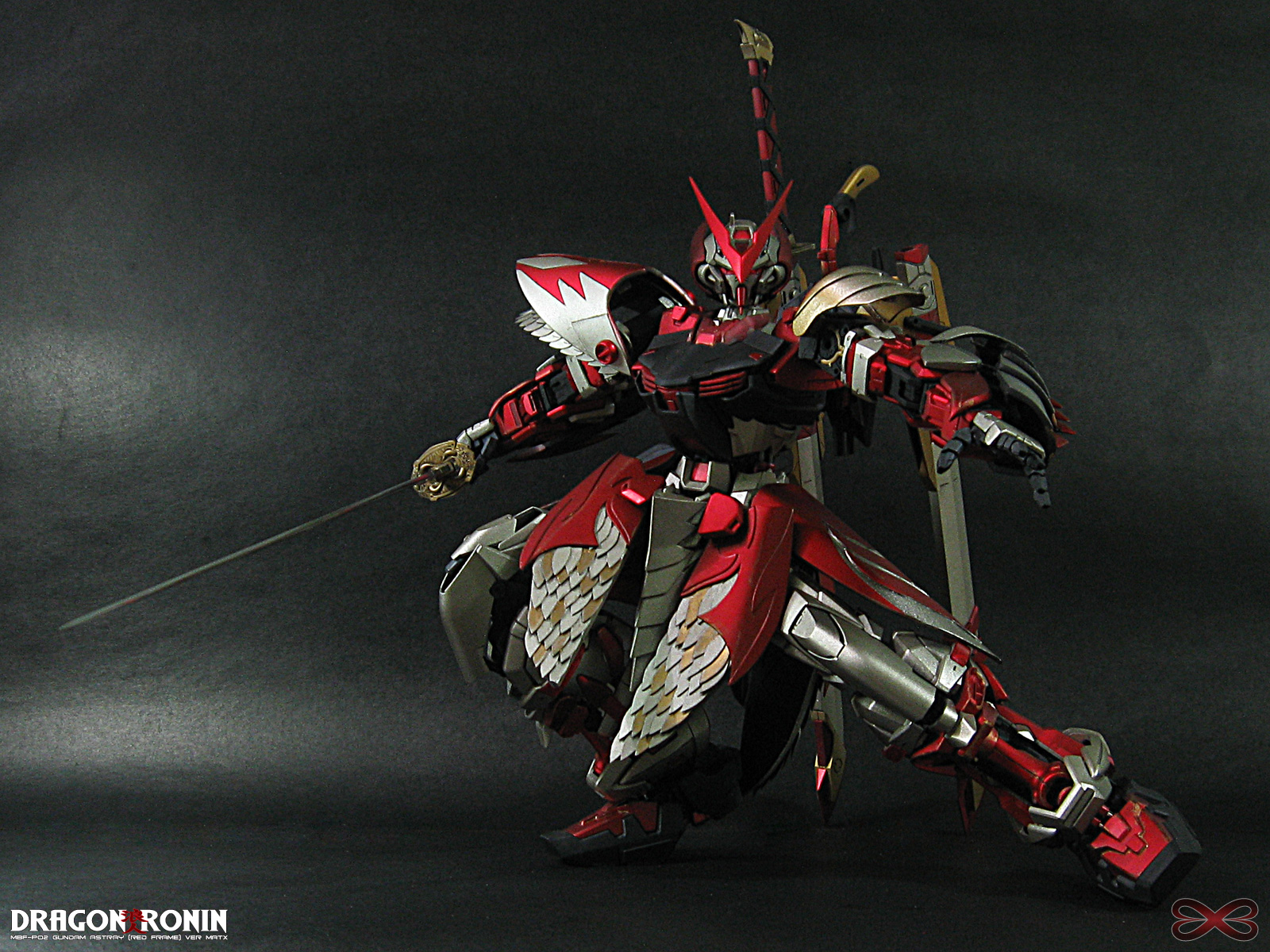 Gundam Astray Red Frame “Dragon Ronin”: Photoreview Wallpaper Size Image. Great Work