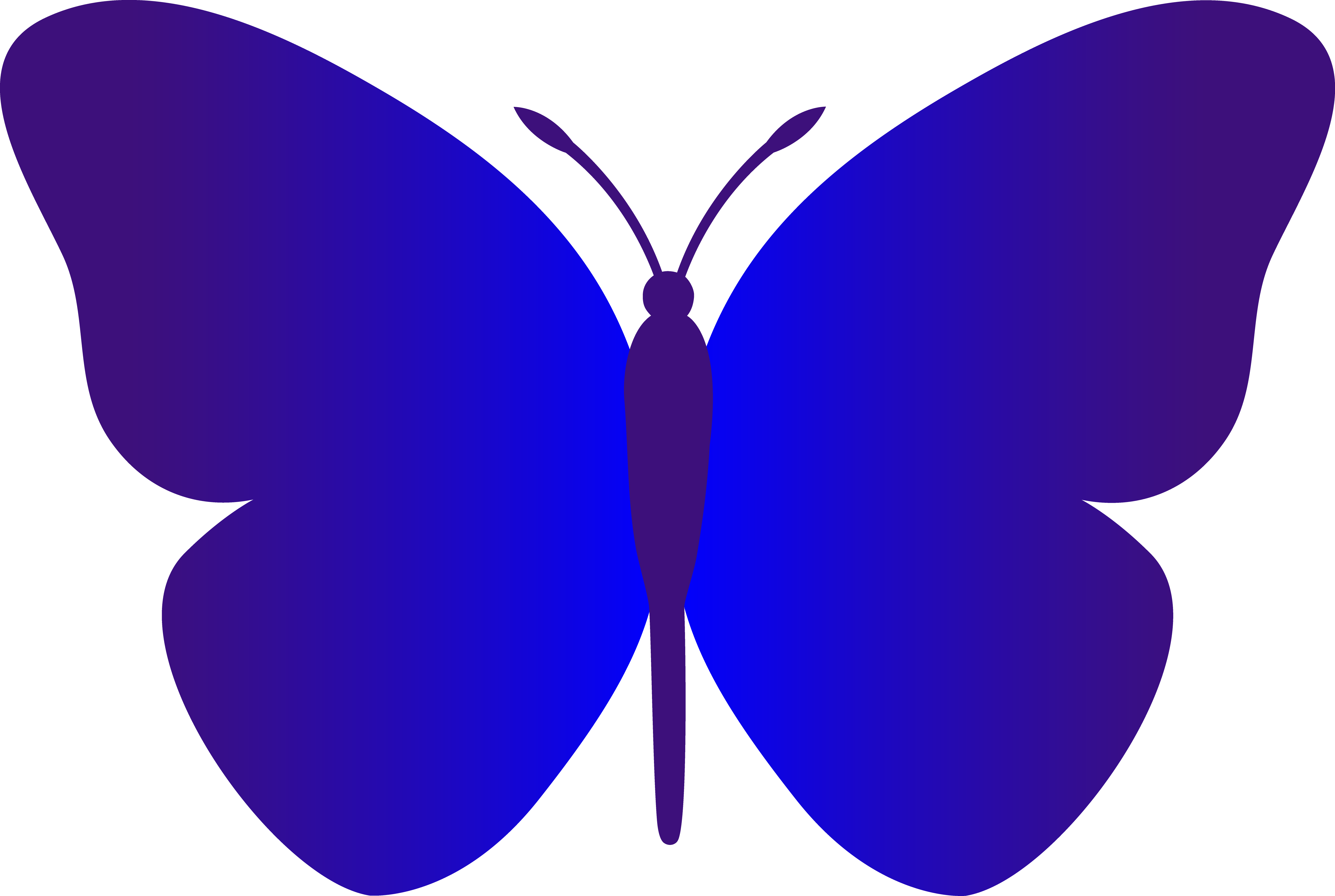 purple cartoon butterfly