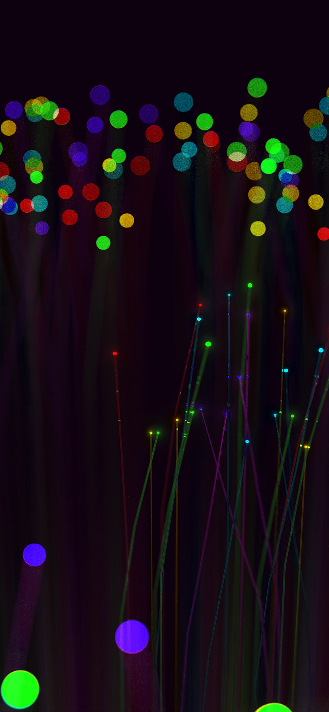 iPhone X wallpaper. light art dark rainbow color bokeh pattern abstract
