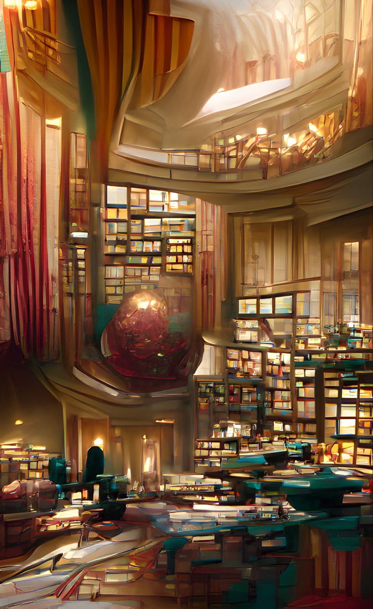 Infinite library. Fantasy art landscapes, Anime scenery wallpaper, Fantasy places