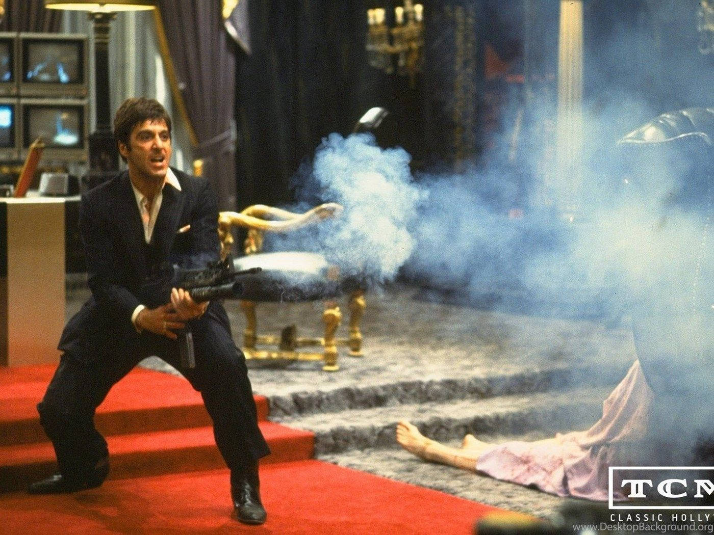 Download Scarface Tony Montana Little Friend Wallpaper
