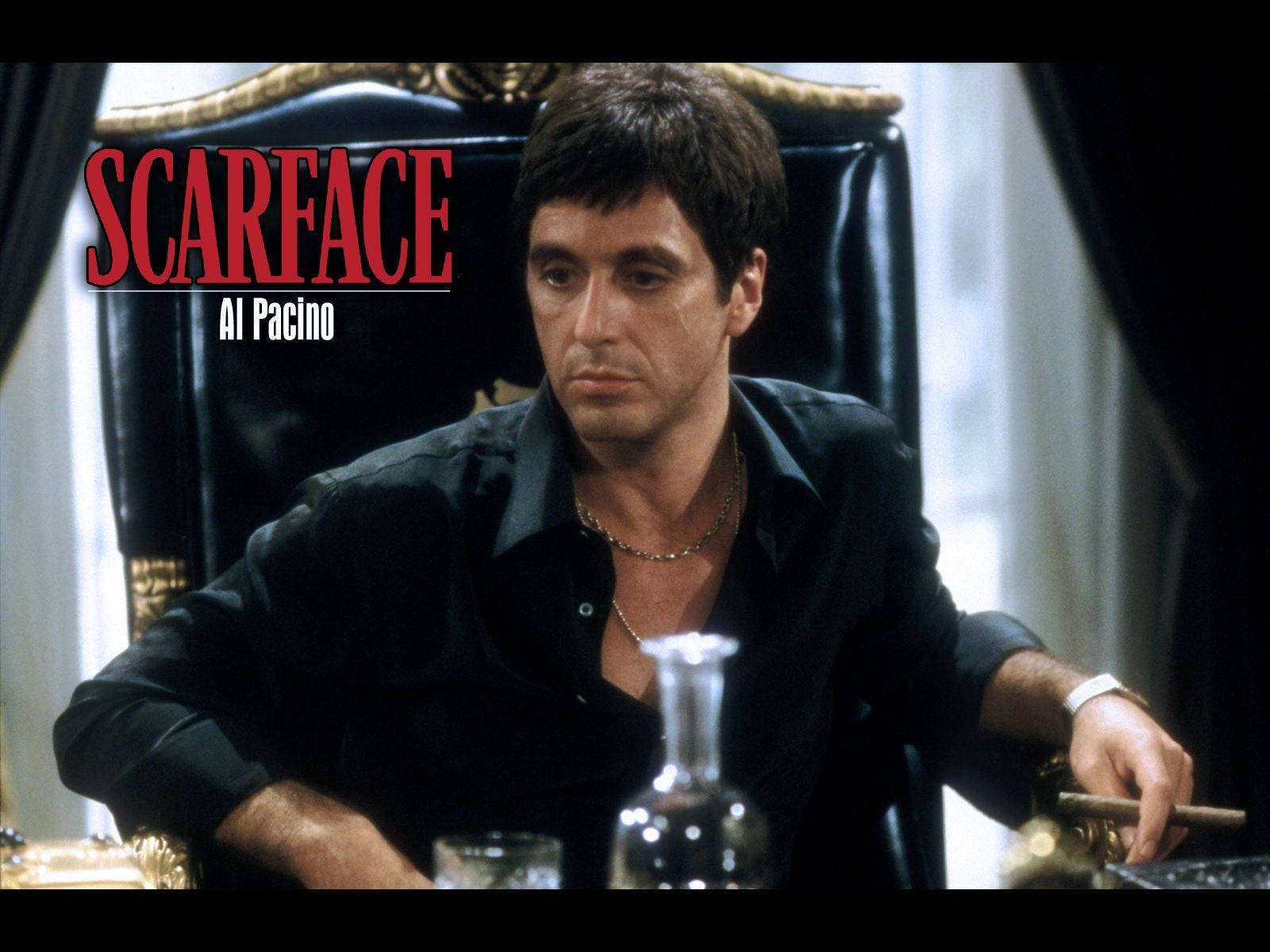 Download Chilling Scarface Tony Montana Wallpaper