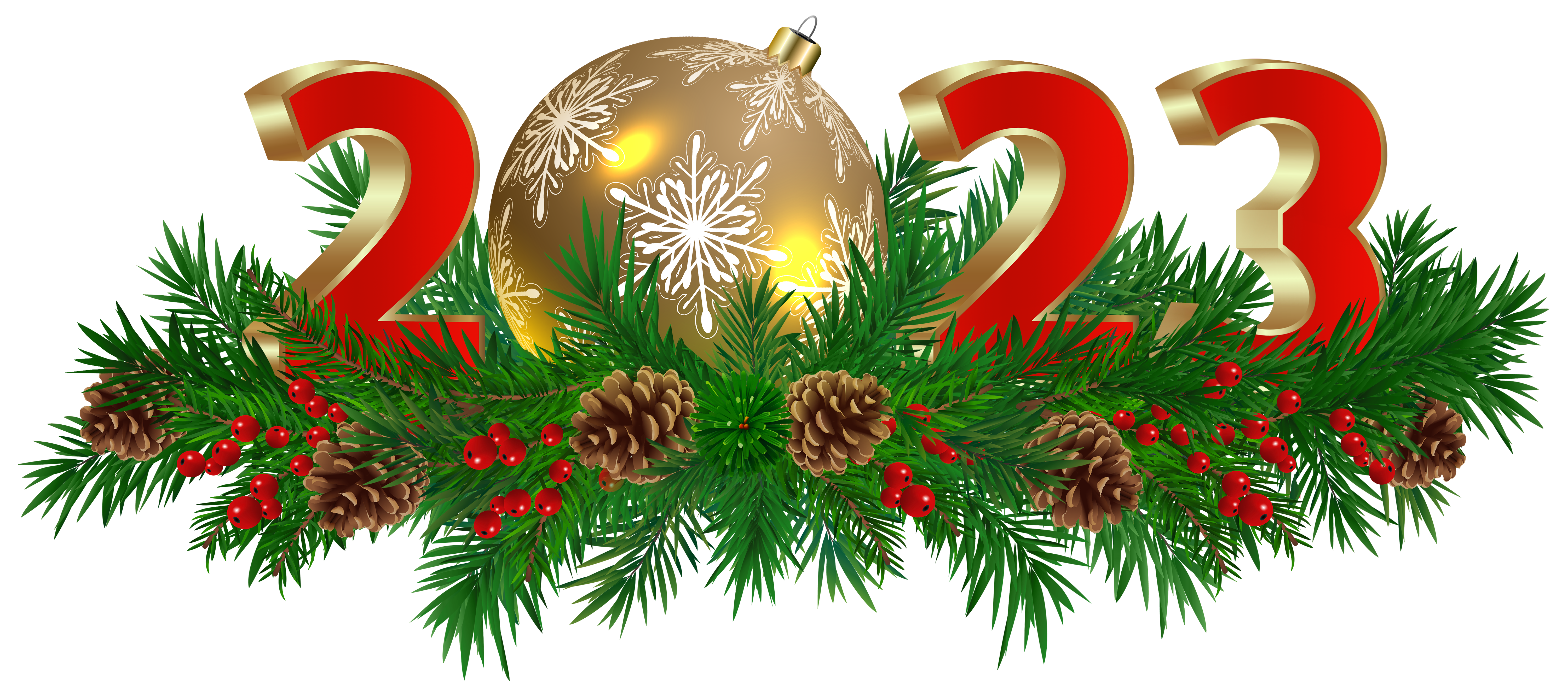 2023 Christmas Decoration PNG Clip Art Image​-Quality Free Image and Transparent PNG Clipart