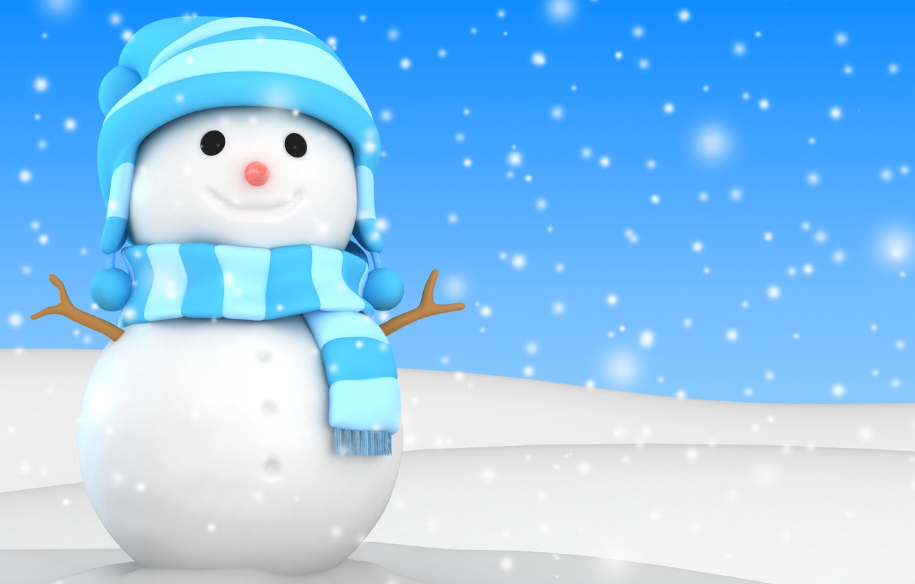 Wallpaper winter, snow, snowman, christmas, new year, winter, snow, cute, snowman image for desktop, section новый год