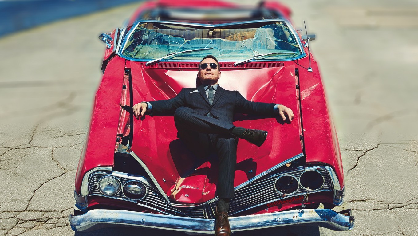 Bryan Cranston, Men, Actor, Lying On Back, Breaking Bad, Heisenberg, Red Cars, Car, Broken Glass, Sunglasses Wallpaper HD / Desktop and Mobile Background