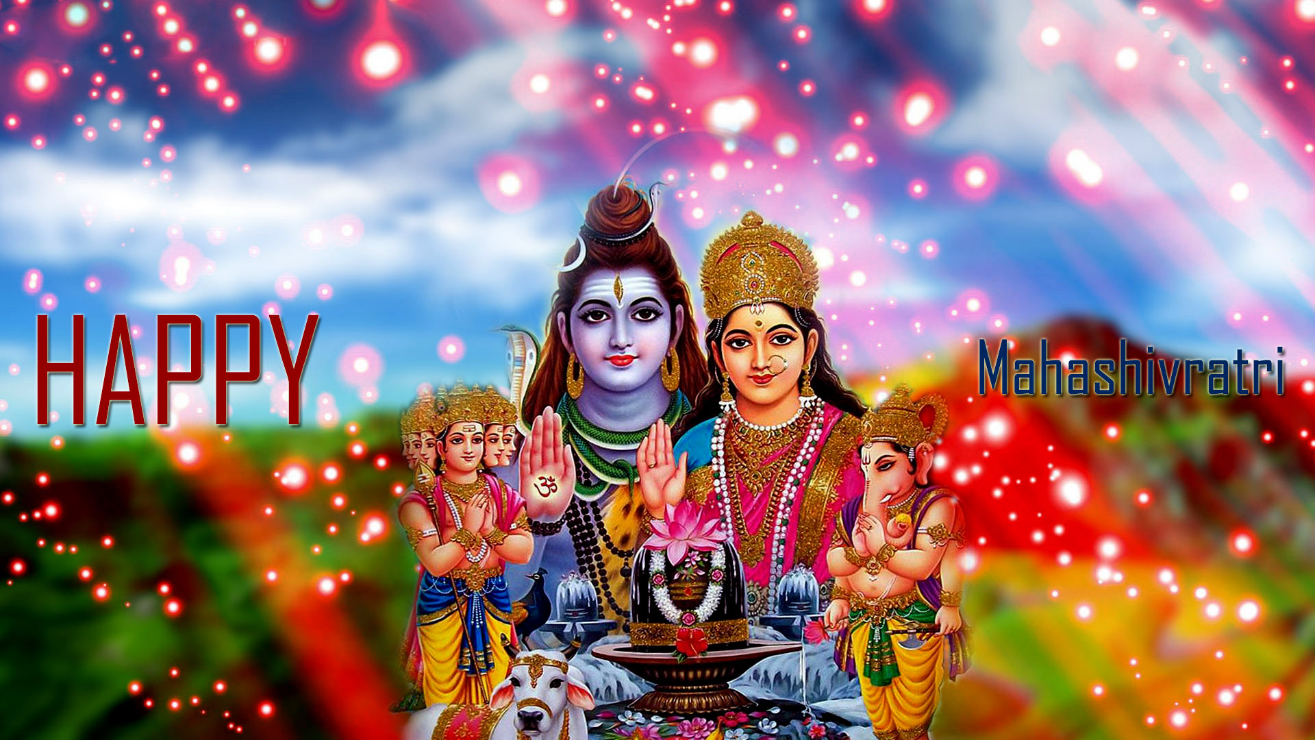 Maha Shivratri Shiv Parvati Family Image