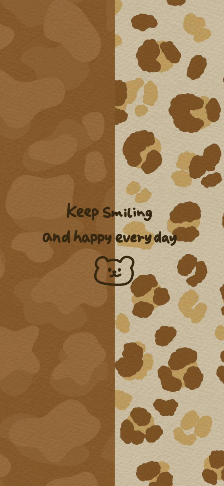 Download Beige Brown Aesthetic Pet Footprints Wallpaper