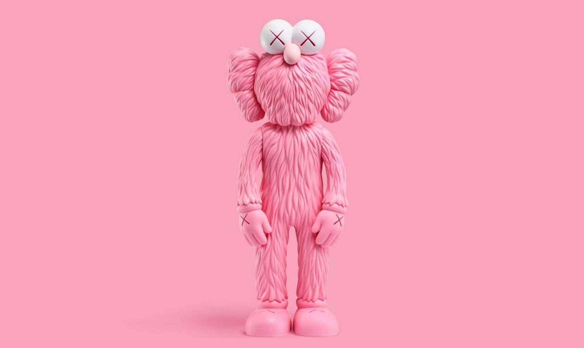 Download Kaws Bff Edition In Pink Wallpaper