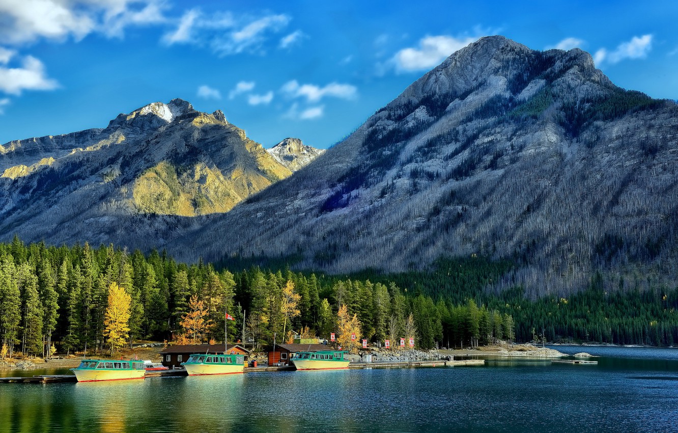 Lake Minnewanka Alberta Wallpapers - Wallpaper Cave