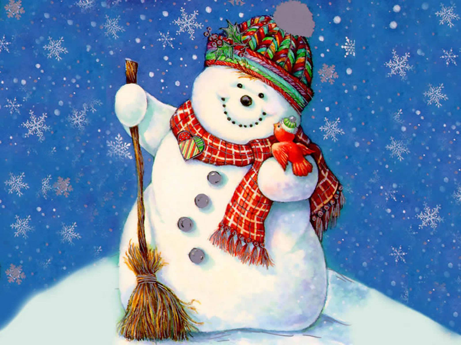 Download Snowman Wallpaper