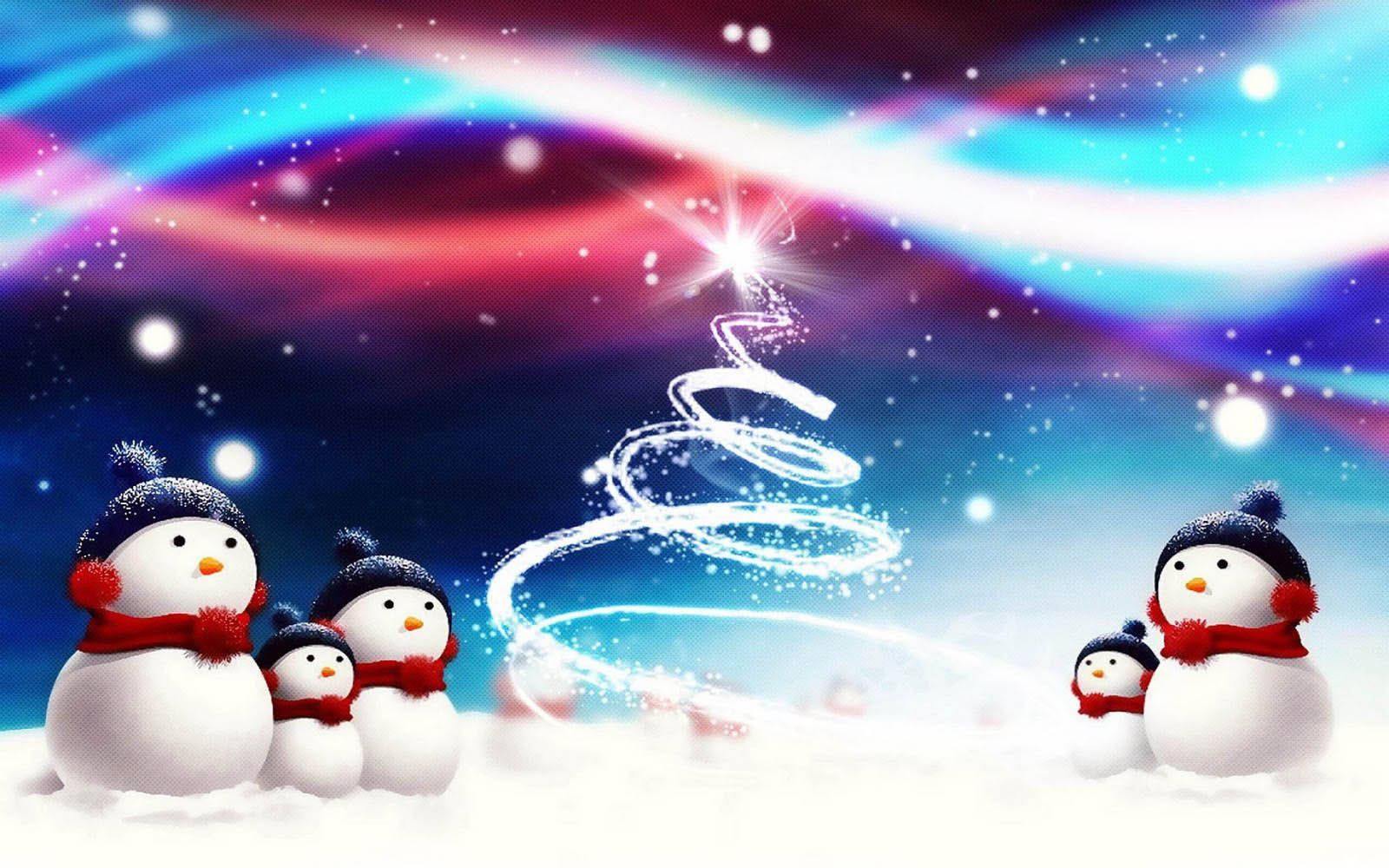 Snowman Blue Christmas Wallpapers - Wallpaper Cave