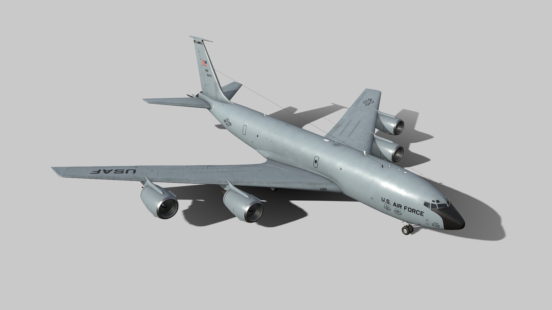 Boeing KC 135 Stratotanker Royalty Free 3D Model By Tim Samedov [4ccd8f4]