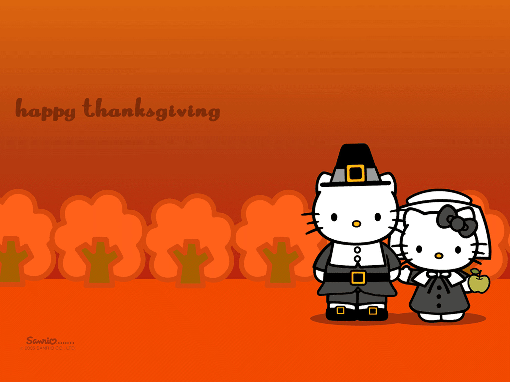 Hello Kitty Thanksgiving Wallpaper