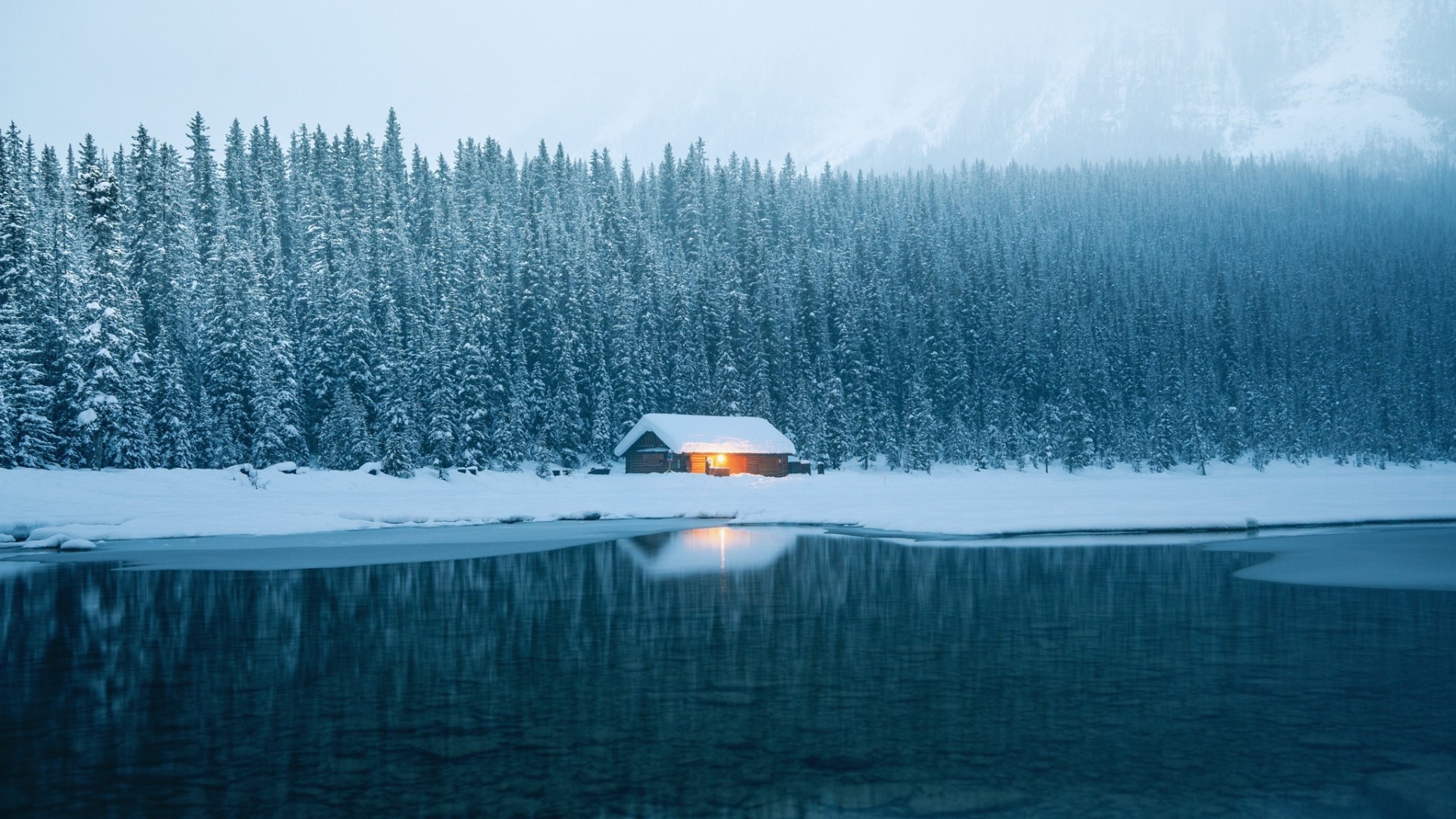 Winter Cabin Snow Wallpapers - Wallpaper Cave