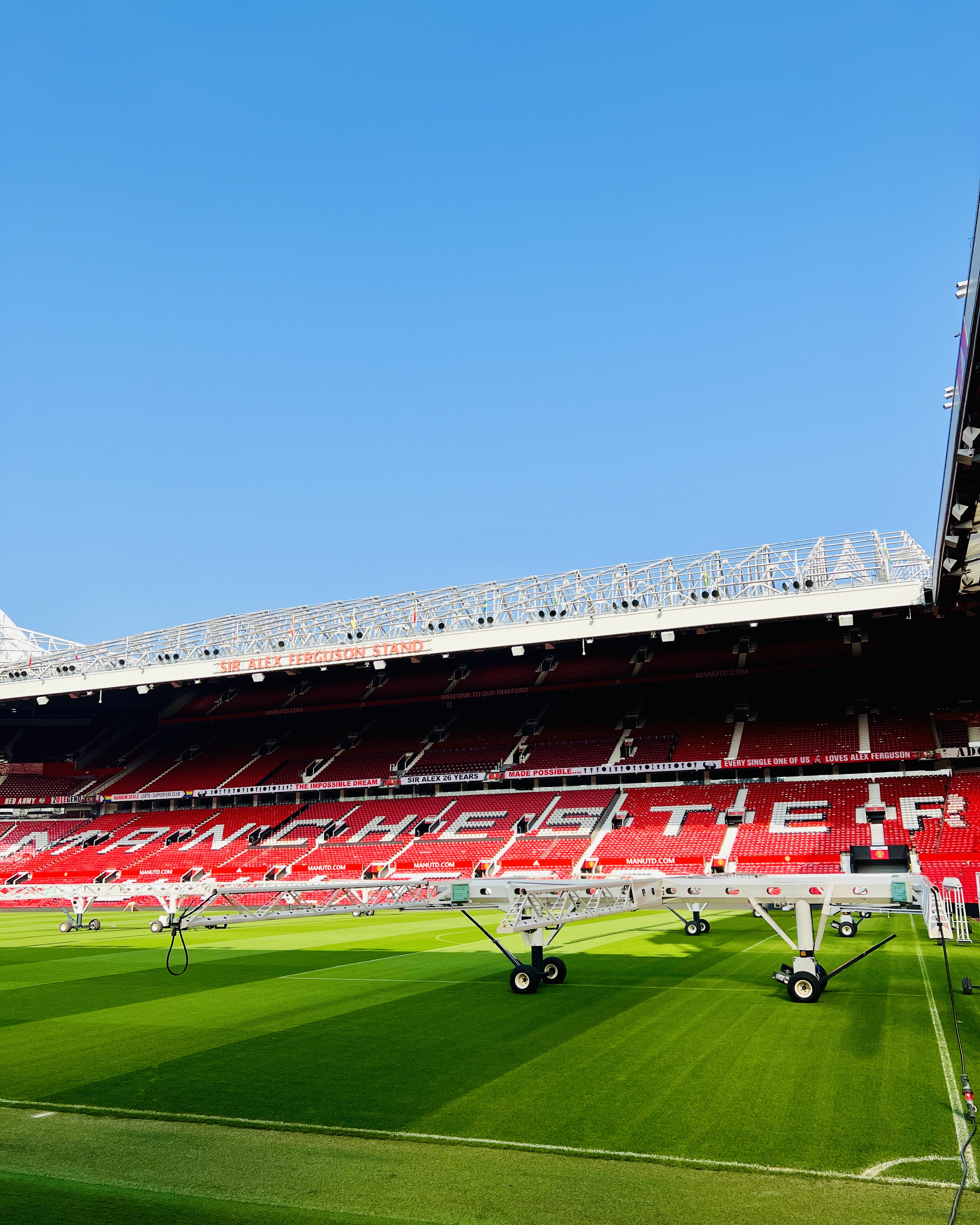 Manchester United Trafford basking in the sunshine! ☀️ #MUFC