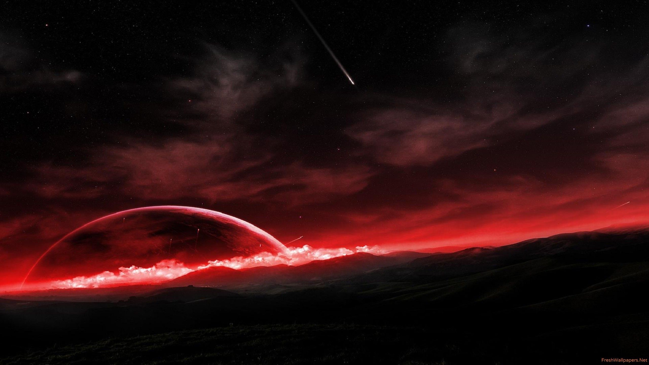 Red Space Wallpaper