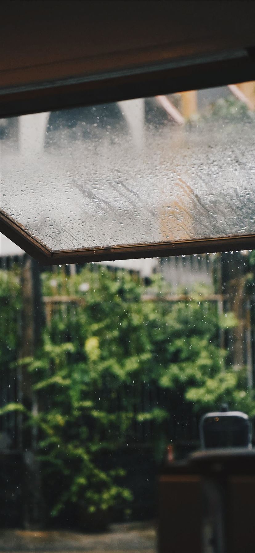 rain drops on window glass iPhone 11 Wallpaper Free Download