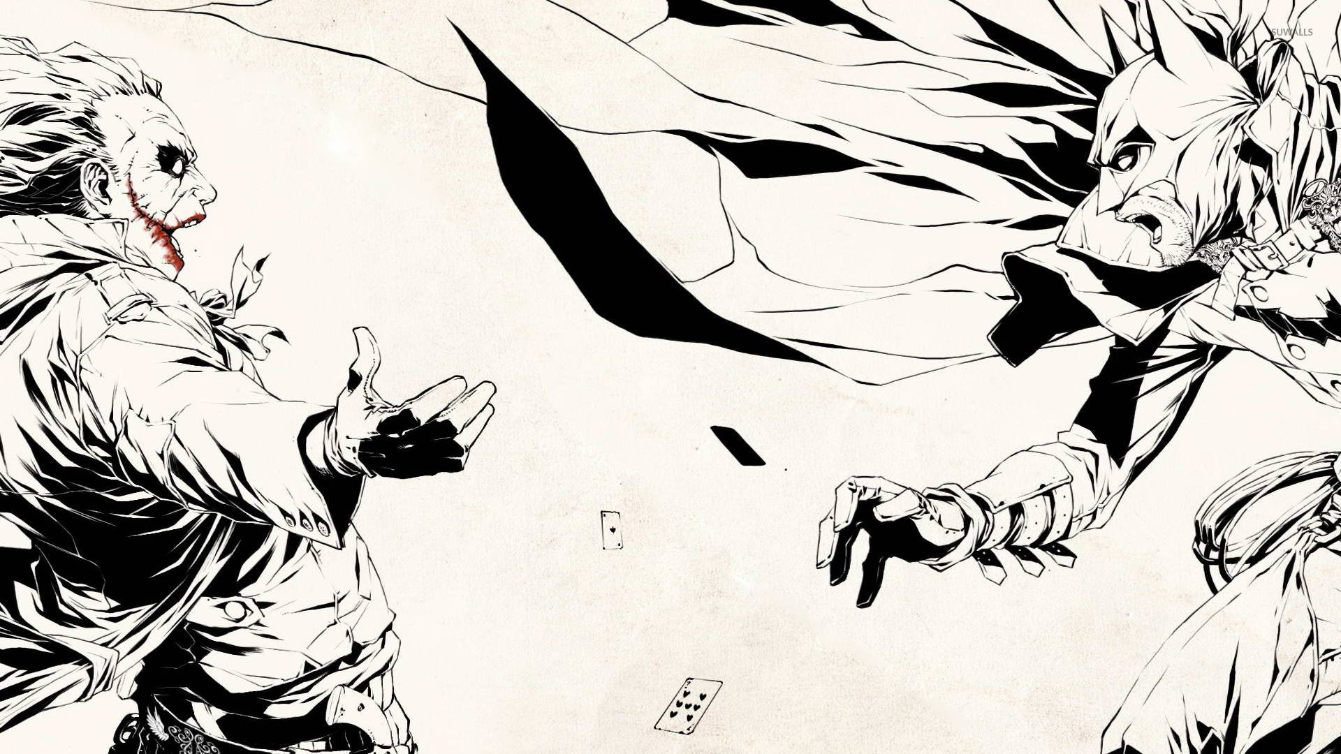 Batman Vs Joker Drawing Image