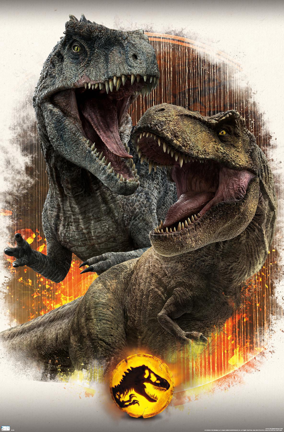 Jurassic World: Dominion Vs T. Rex Wall Poster, 22.375 x 34