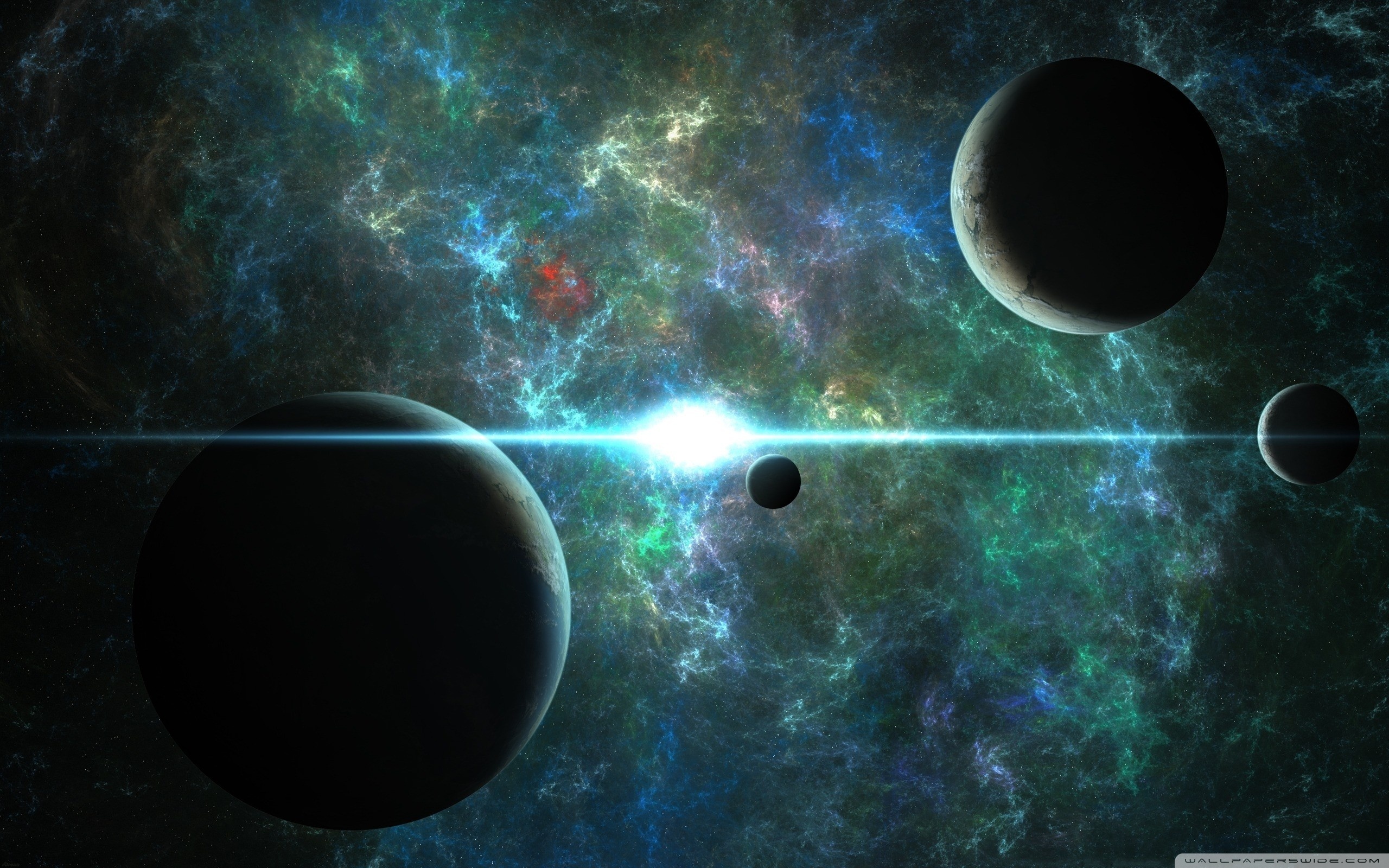 Quasar Burst Ultra HD Desktop Background Wallpaper for: Tablet