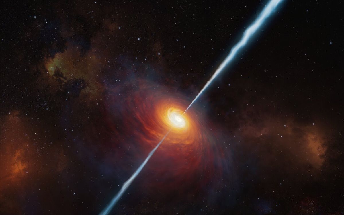 Scientists find most distant quasar shooting powerful radio jets