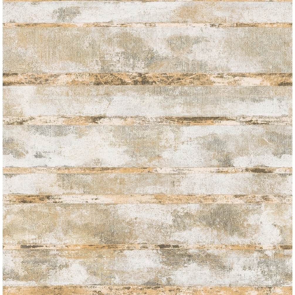 Otis Horizontal Stone Texture Wallpaper, In Brown, Gold, Gray, & Off White