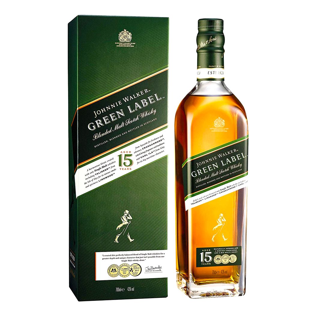 Buy Johnnie Walker Green Label 15 Year Blended Scotch Whisky Online!