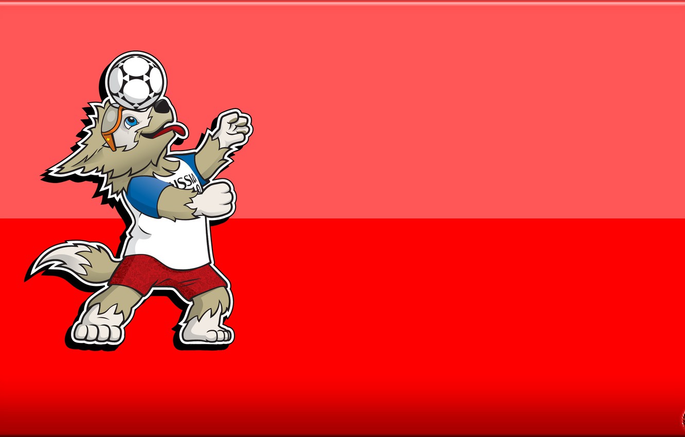 Wallpaper The ball, Sport, Football, Background, Wolf, Russia, 2018, FIFA, FIFA, World Cup 2018, Mascot, Zabijaka, Talisman, The world Cup 2018, Russia 2018, FIFA World Cup - for desktop, section минимализм