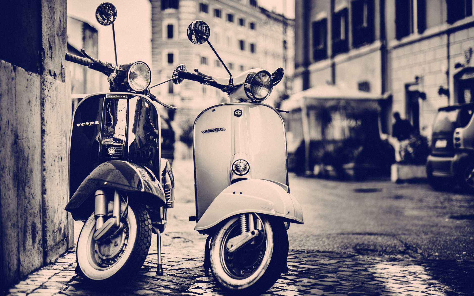 Vespa Scooters HD Wallpaper