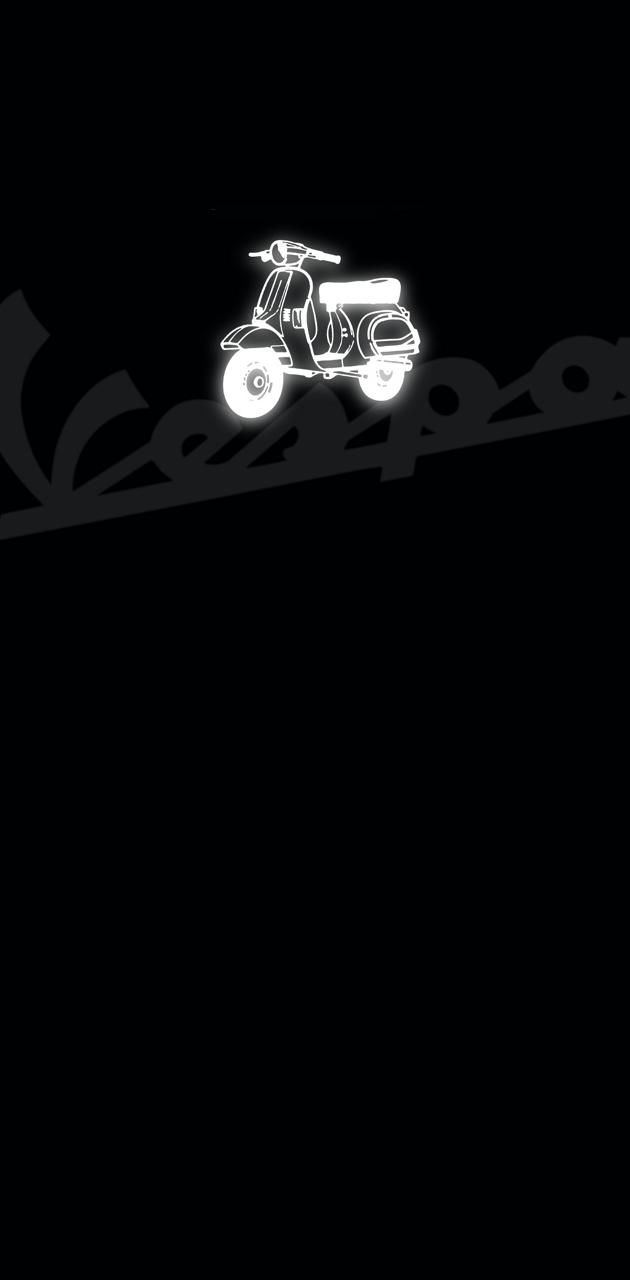 vespa black simple wallpaper