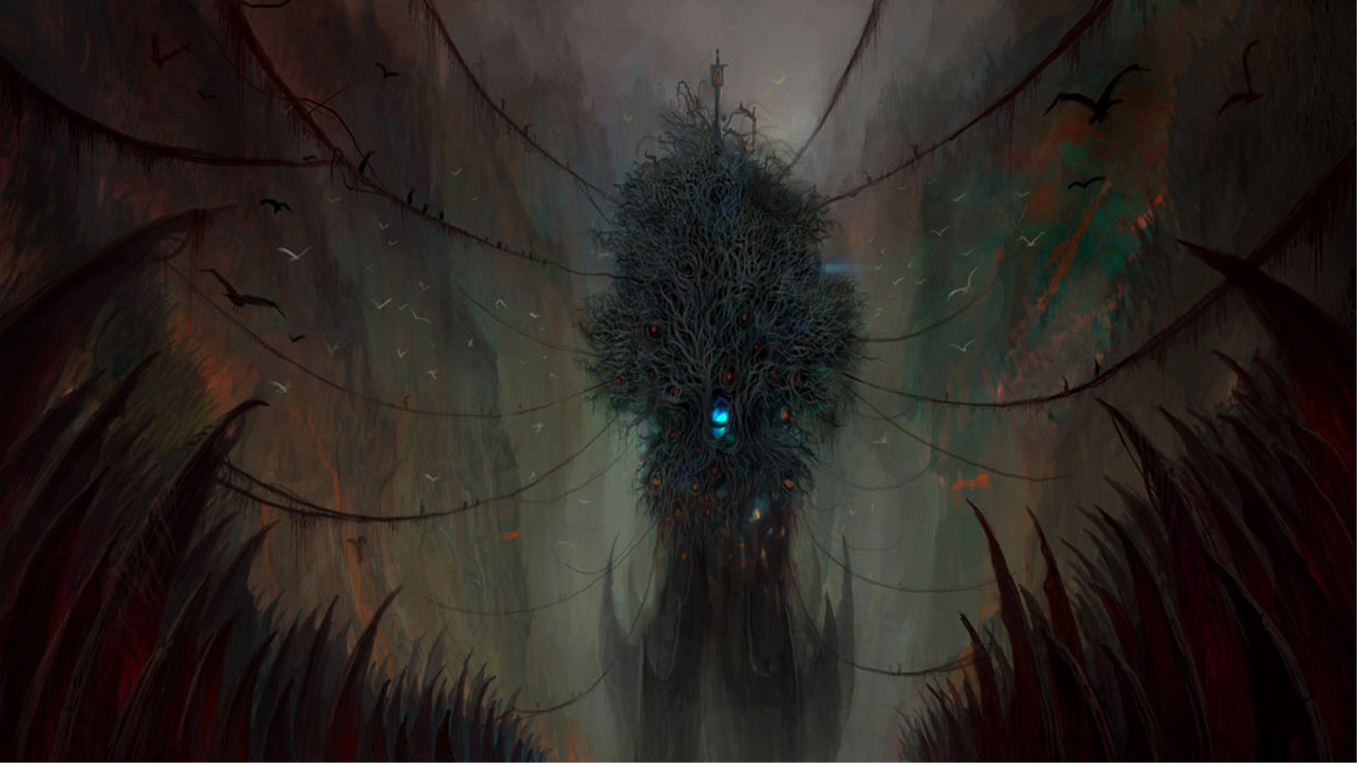 dark, Horror, Fantasy, Art, Castle, Evil, Landscapes Wallpaper HD / Desktop and Mobile Background